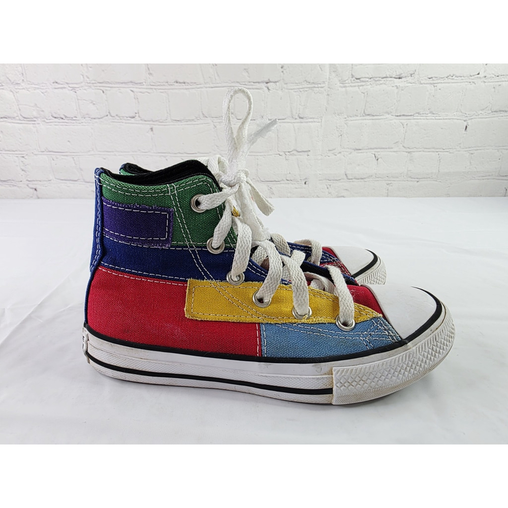 Converse Chuck Taylor All Star Hi Top Sneaker Colorful Patchwork Kids 13